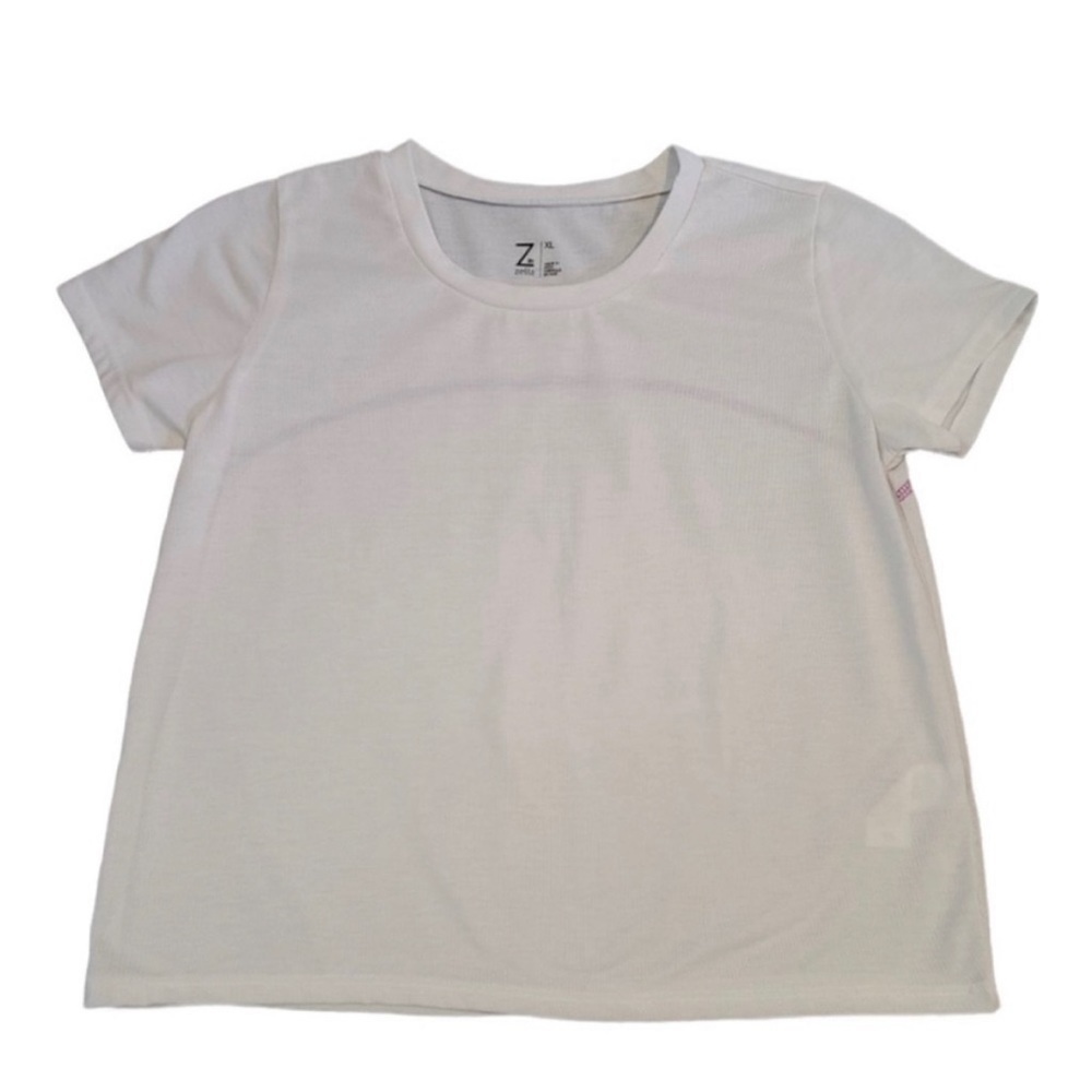 Zella White Athletic Short Sleeve Shirt Size M